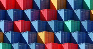 Cargo container stack