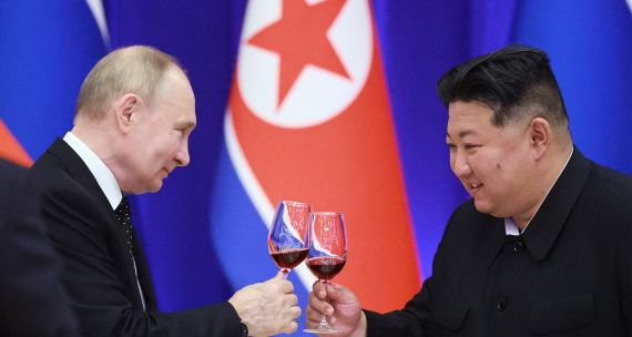 Putin and Kim meeting in June 2024