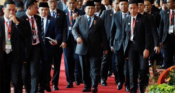 Prabowo Subianto, président de l’Indonésie, au sommet de l’ANASE en mai 2025