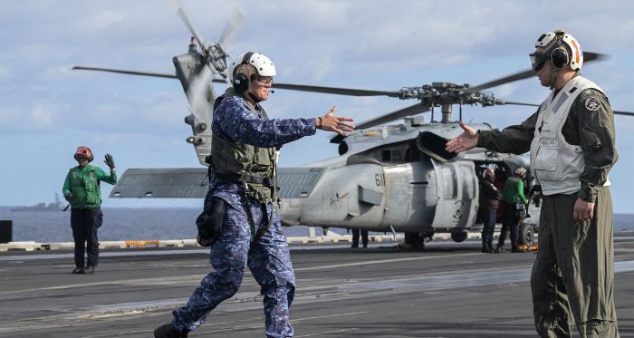 USS Carl Vinson aircraft carrier exercises